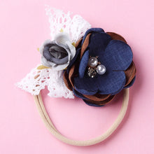 Load image into Gallery viewer, BalleenShiny Fashion Florals Headband Newborn Baby Elastic Princess Hairbands Child Kids Pearl Fresh Style Cute Headwear Gifts