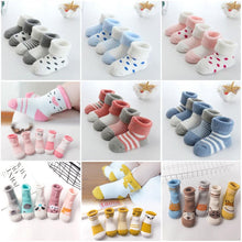 Load image into Gallery viewer, 2019 New warm baby toddler socks cartoon cotton autumn and winter baby foot socks